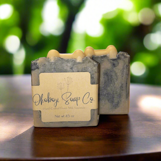 Dog Shampoo Bar | Goats Milk Turmeric and Charcoal | Okoboji Soap Company