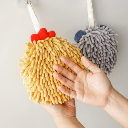 Childrens Hanging Ball Towels | Chenille Hand Towels - Okoboji Soap Company