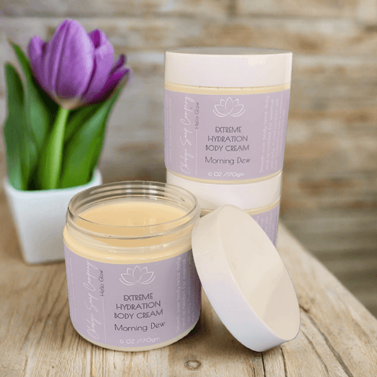 Hello Glow Extreme Hydration Body Cream | Morning Dew - Okoboji Soap Company