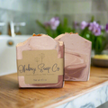 Goats Milk Soap | peach Swirl | Okoboji Soap Company 