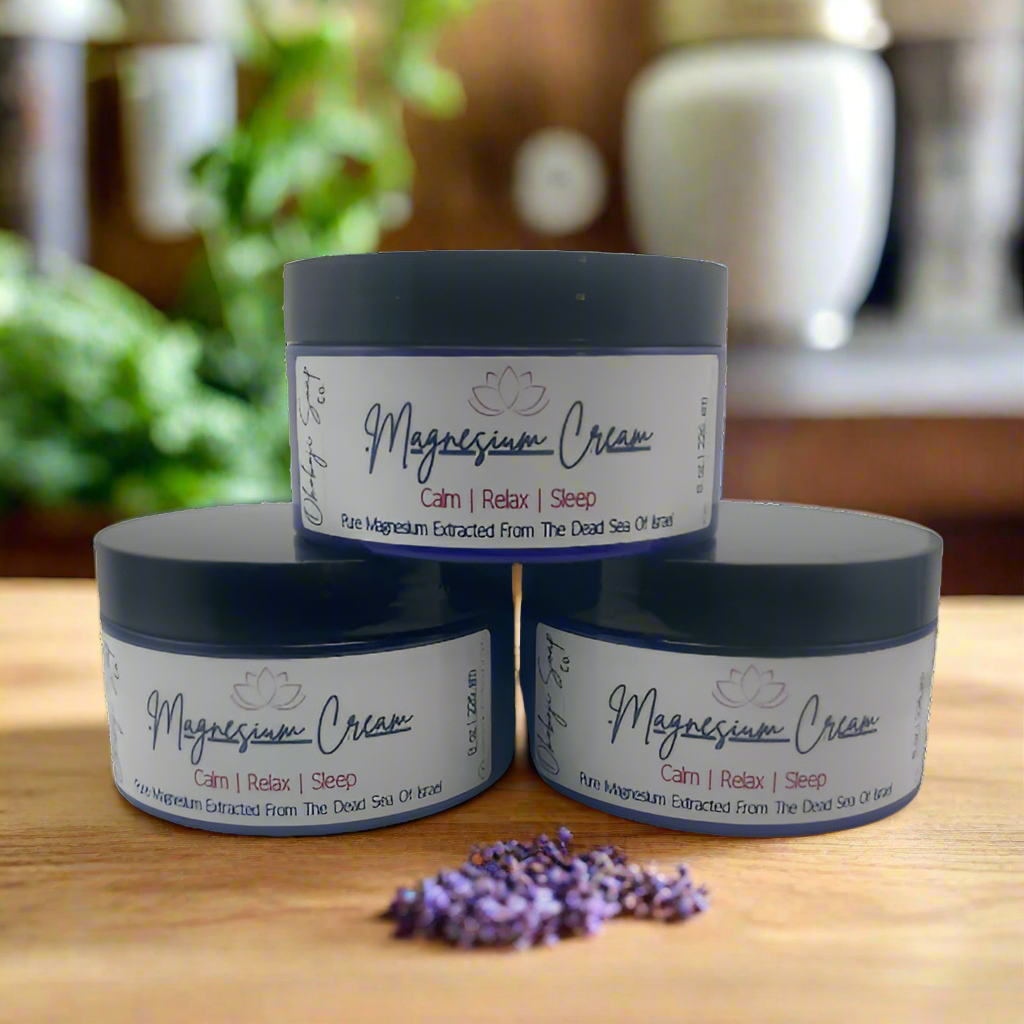 8 oz tubs of magnesium cream