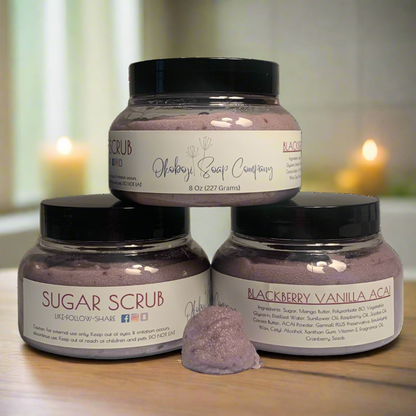 tubs of sugar scrub