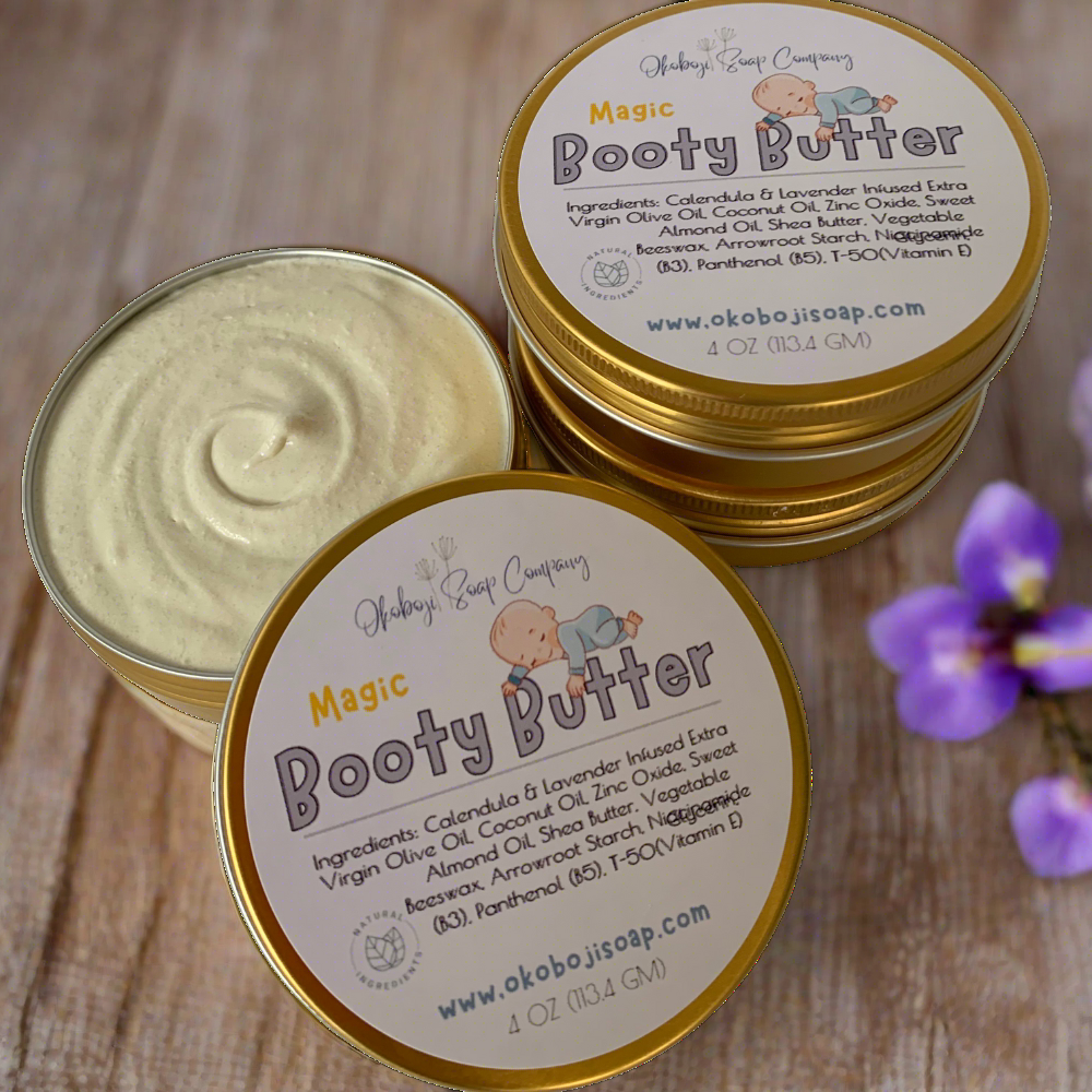 Tub of Magic Booty Butter | Diaper Cream | Okoboji Soap Company