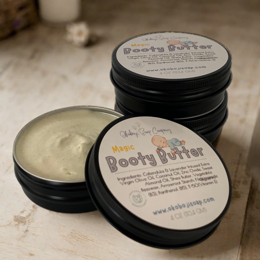 Tub of Magic Booty Butter | Diaper Cream | Okoboji Soap Company