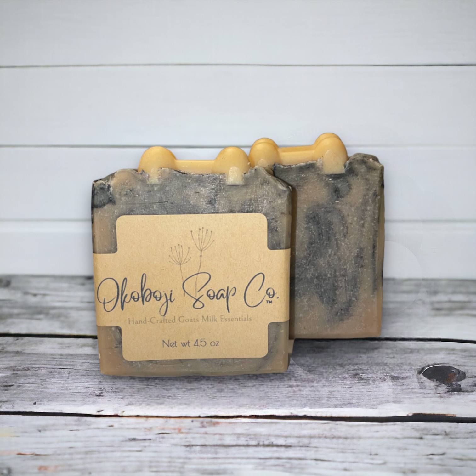 Dog Shampoo Bar | Goats Milk Turmeric and Charcoal | Okoboji Soap Company