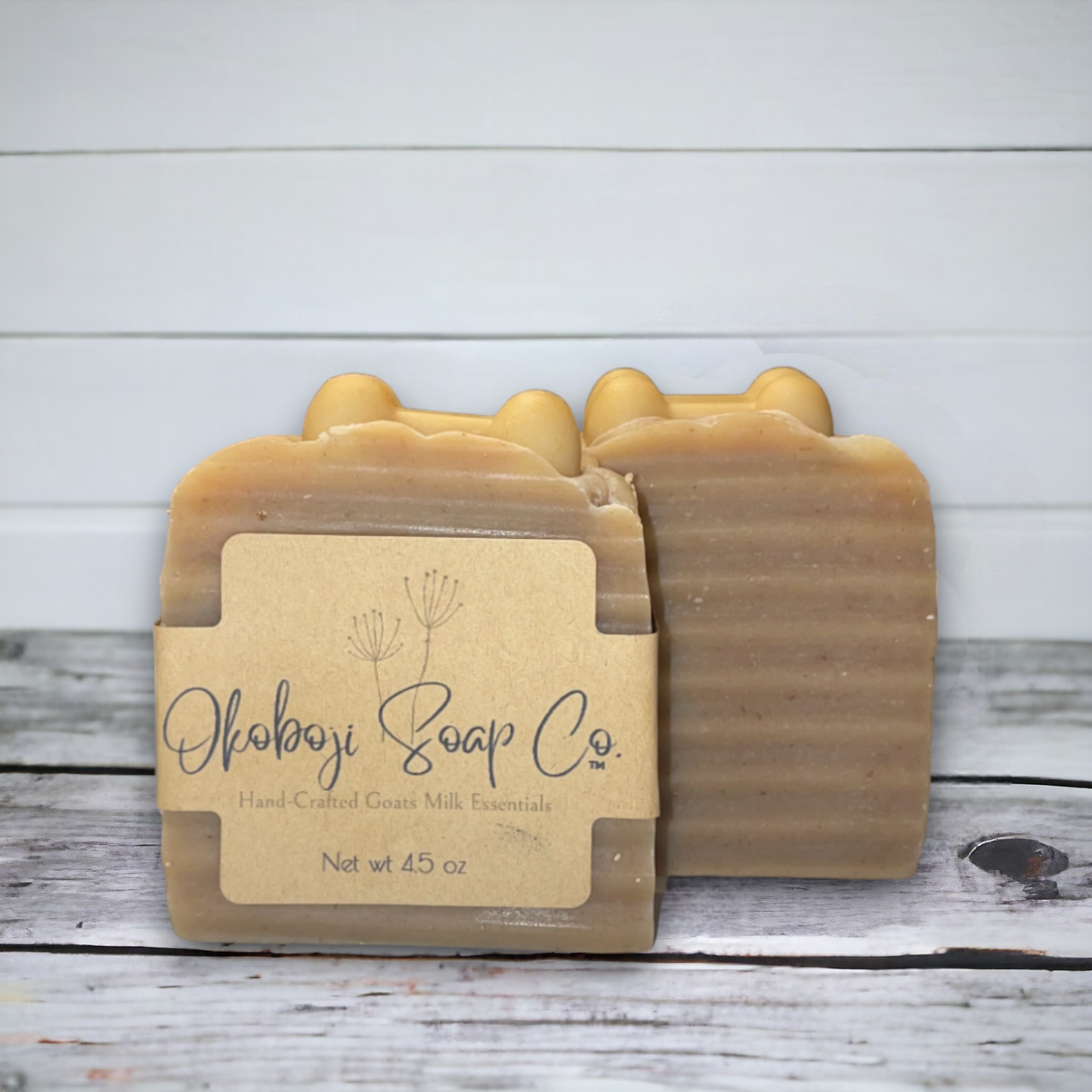 Dog Shampoo Bar | Goats Milk Turmeric and Charcoal | Okoboji Soap Company 