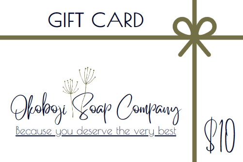 Okoboji soap company gift card 10 dollar