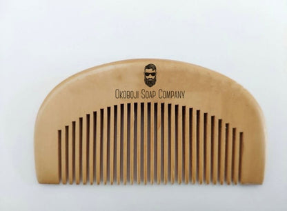 OSC Bamboo beard Comb| Okoboji Soap Company